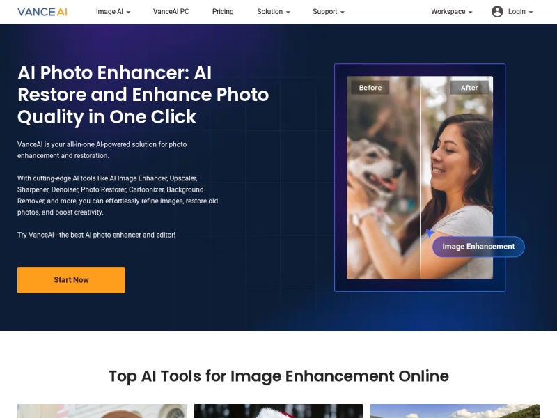 VanceAI | AI Photo Enhancement, Generation & Editing Tools Provider