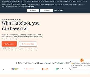 HubSpot官网 – 全方位客户平台