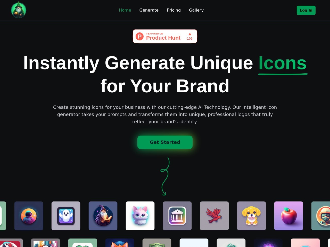 IconWizardAI官网 – AI驱动的图标生成工具
