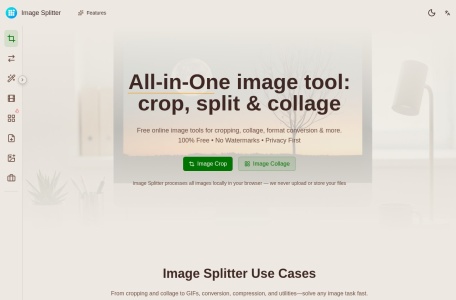 Image Splitter – 免费在线图片裁剪与拼贴工具