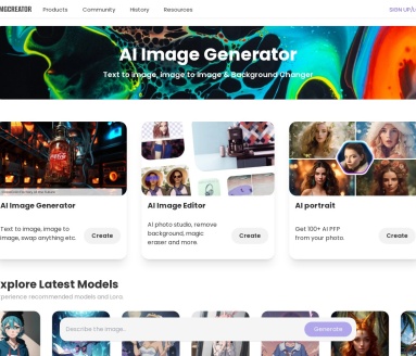 IMGCreator官网 – AI驱动的图像生成工具
