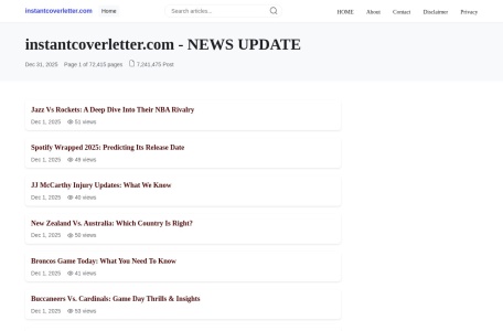 Instant Cover Letter