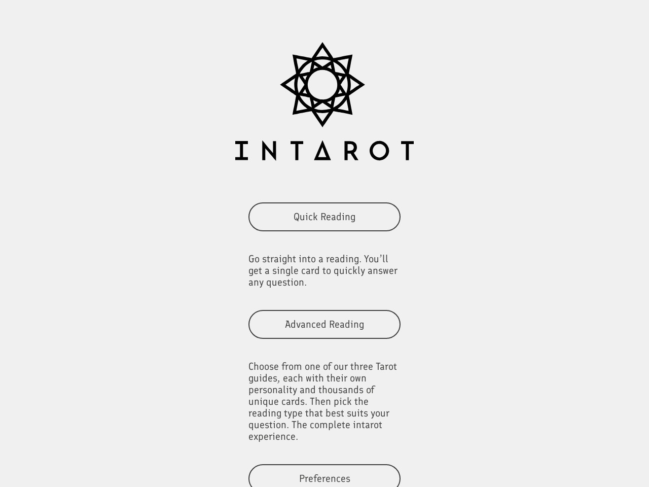 Intarot官网 – 一个专注于正念的塔罗牌网站