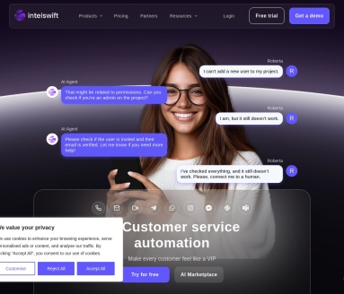 Intelswift官网 – 提升客户体验的全能平台