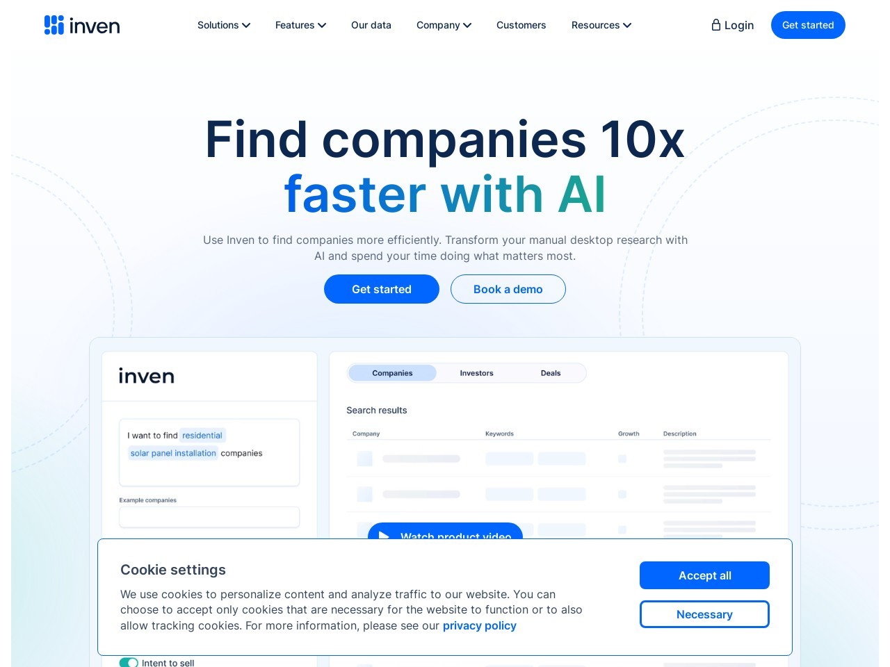 Inven官网 – 用AI快速查找企业信息