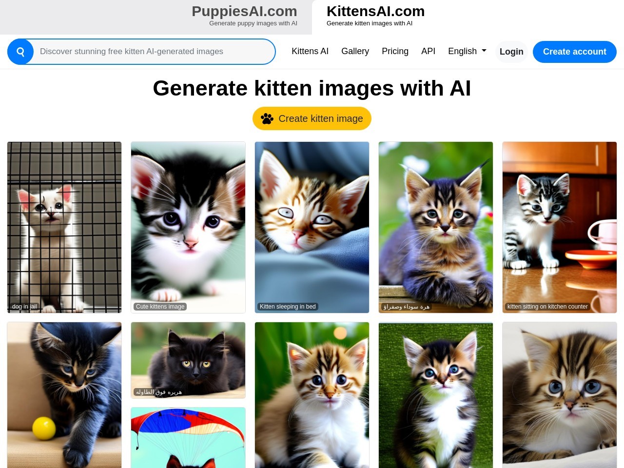 KittensAI官网 – 生成个性化小猫图像的AI工具
