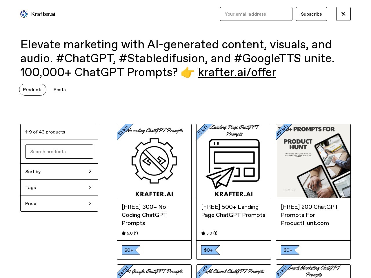 FREE ChatGPT Prompts ForProductHunt.com官网 – 为ProductHunt提供的免费ChatGPT提示