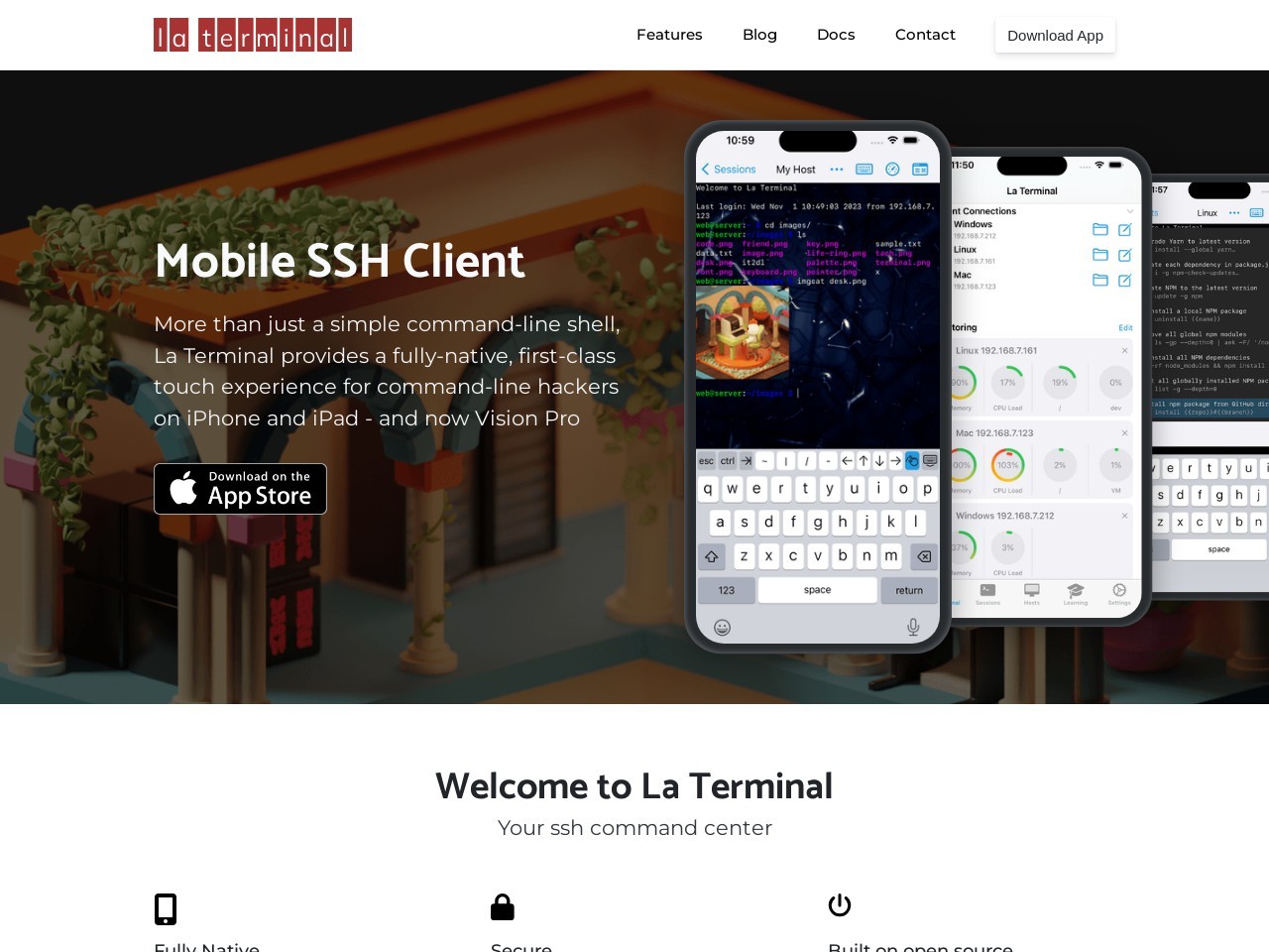 La Terminal官网 – 为空间计算打造的SSH终端指挥中心