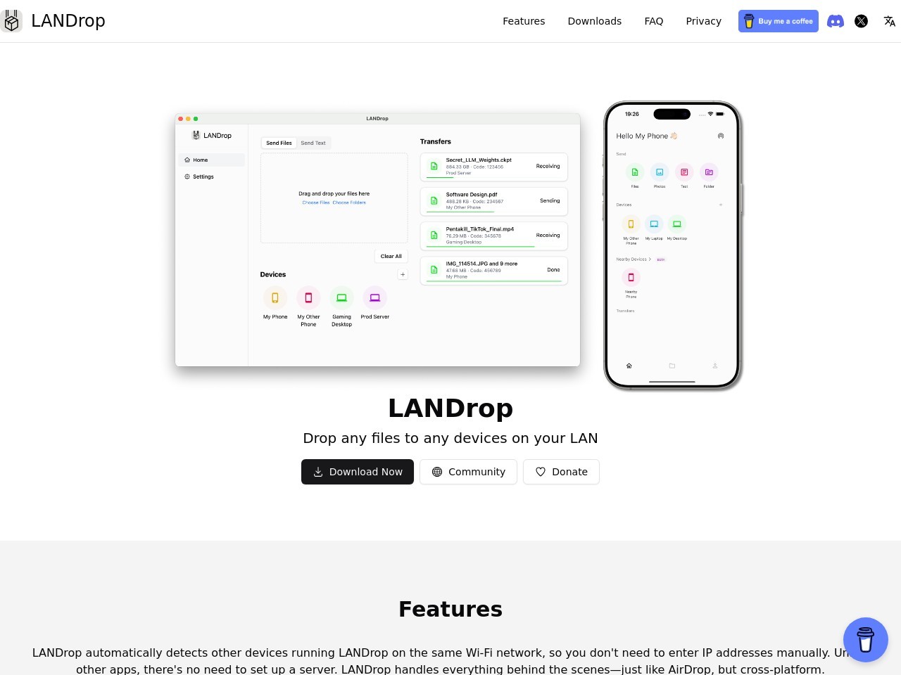 LANDrop