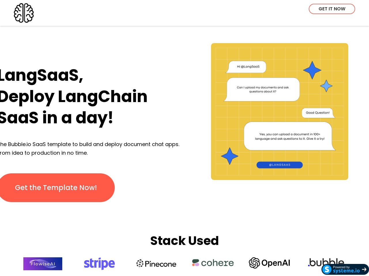 LangSaaS – No Code LangChain SaaS-快速构建LangChain文档聊天应用