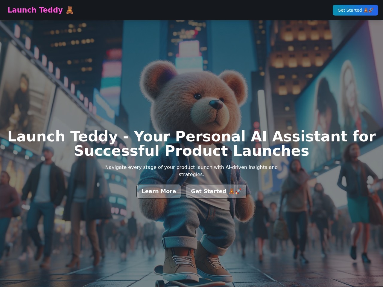 Launch Teddy官网 – 您的AI伴侣，助力成功产品发布