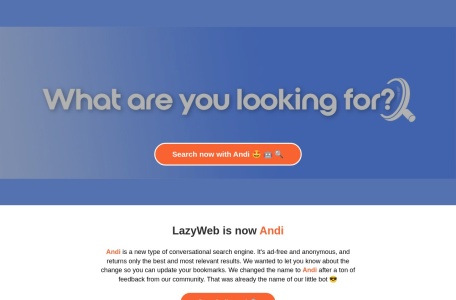 LazyWeb Alpha