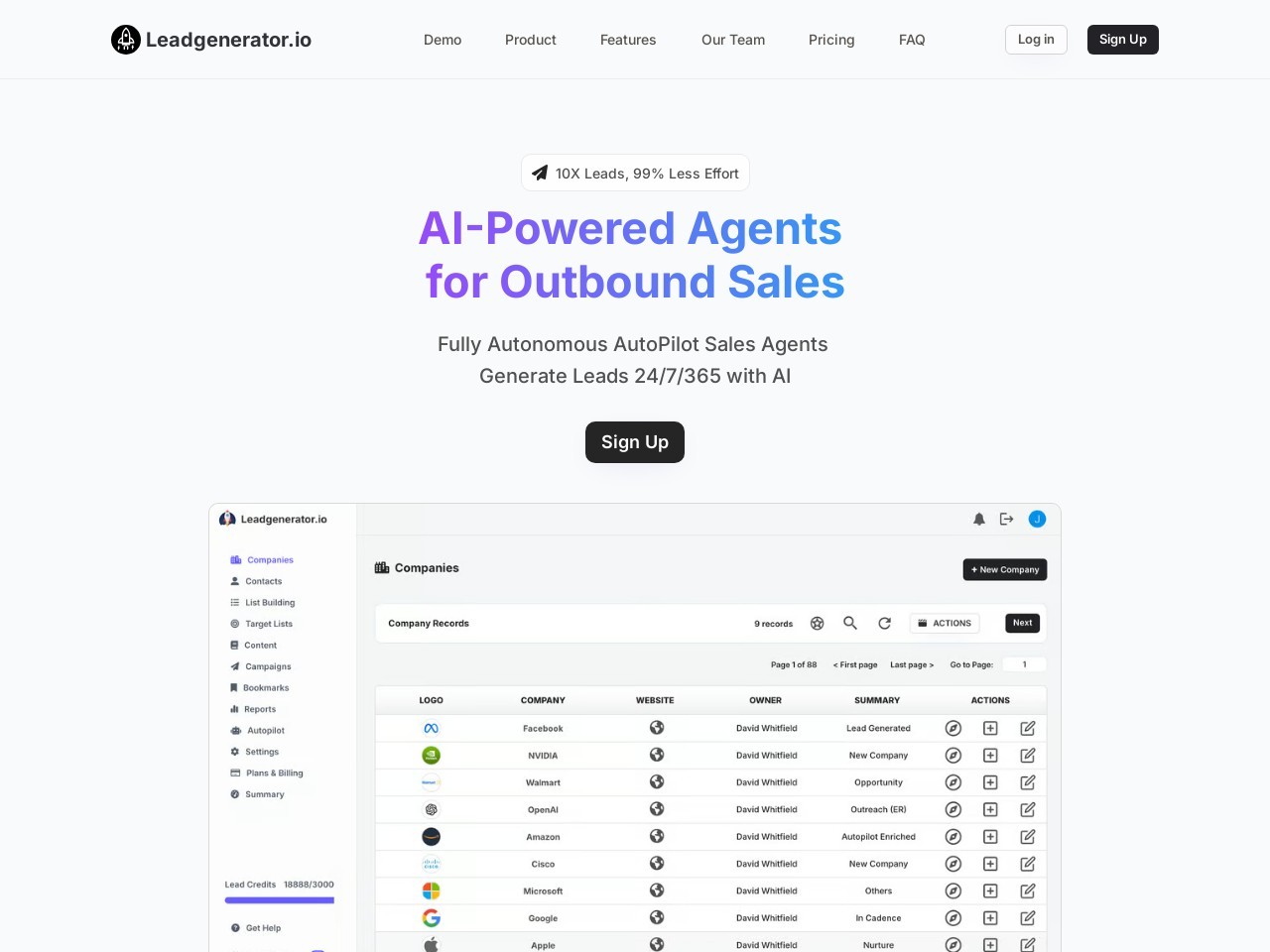 Leadgenerator.io官网 – 一站式B2B潜在客户生成平台