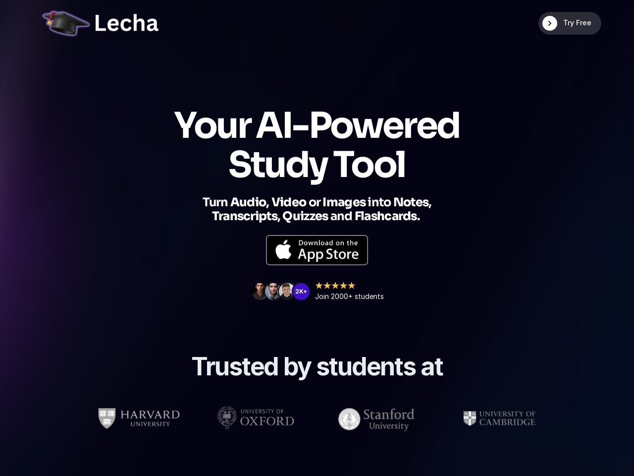 Lecha官网 – 智能笔记助手，助力学习