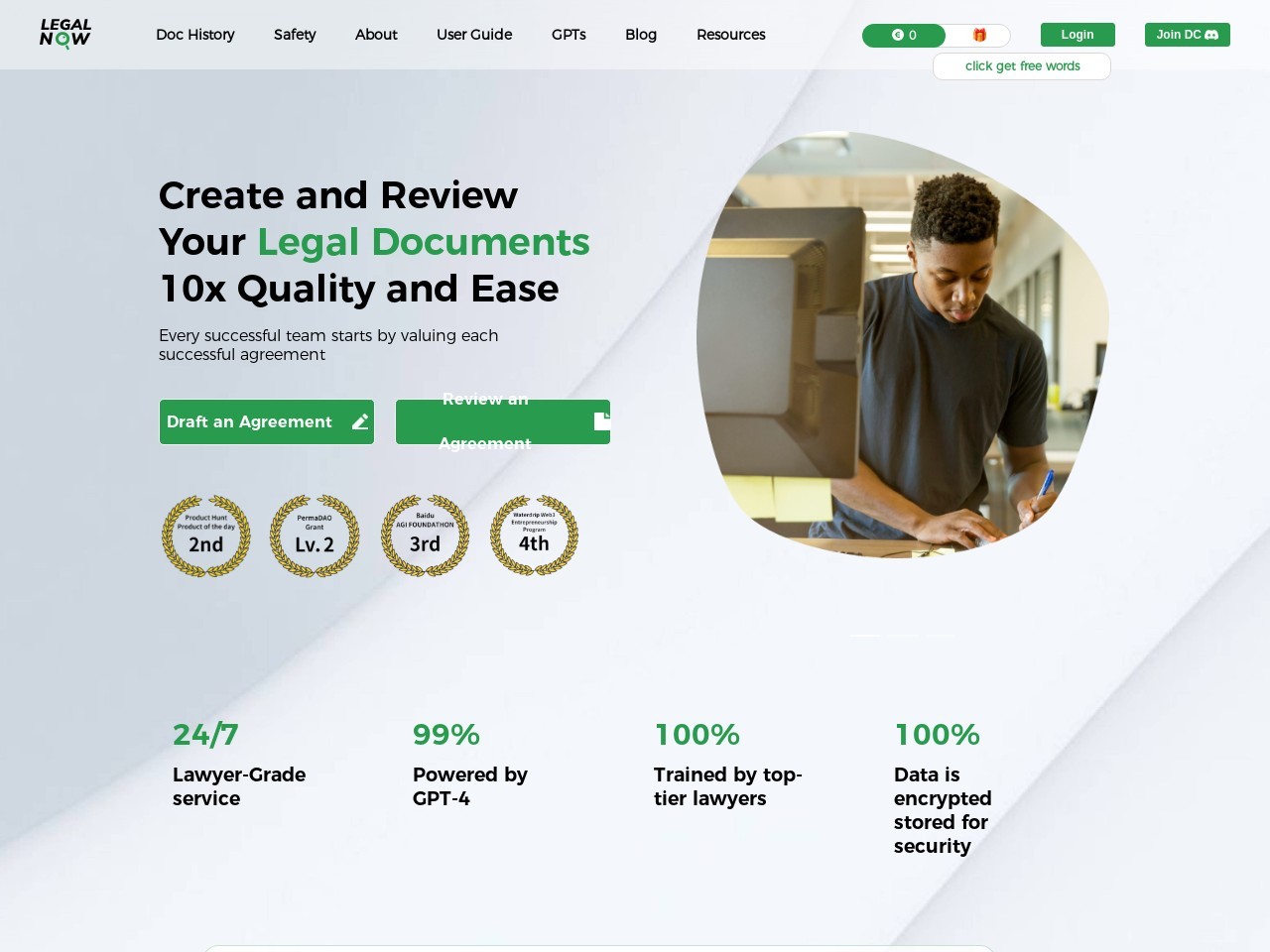 LegalNow – AI lawyer for small business-简化合同管理的AI法律助手