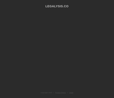 Legalysis官网 – 智能法律文件分析工具