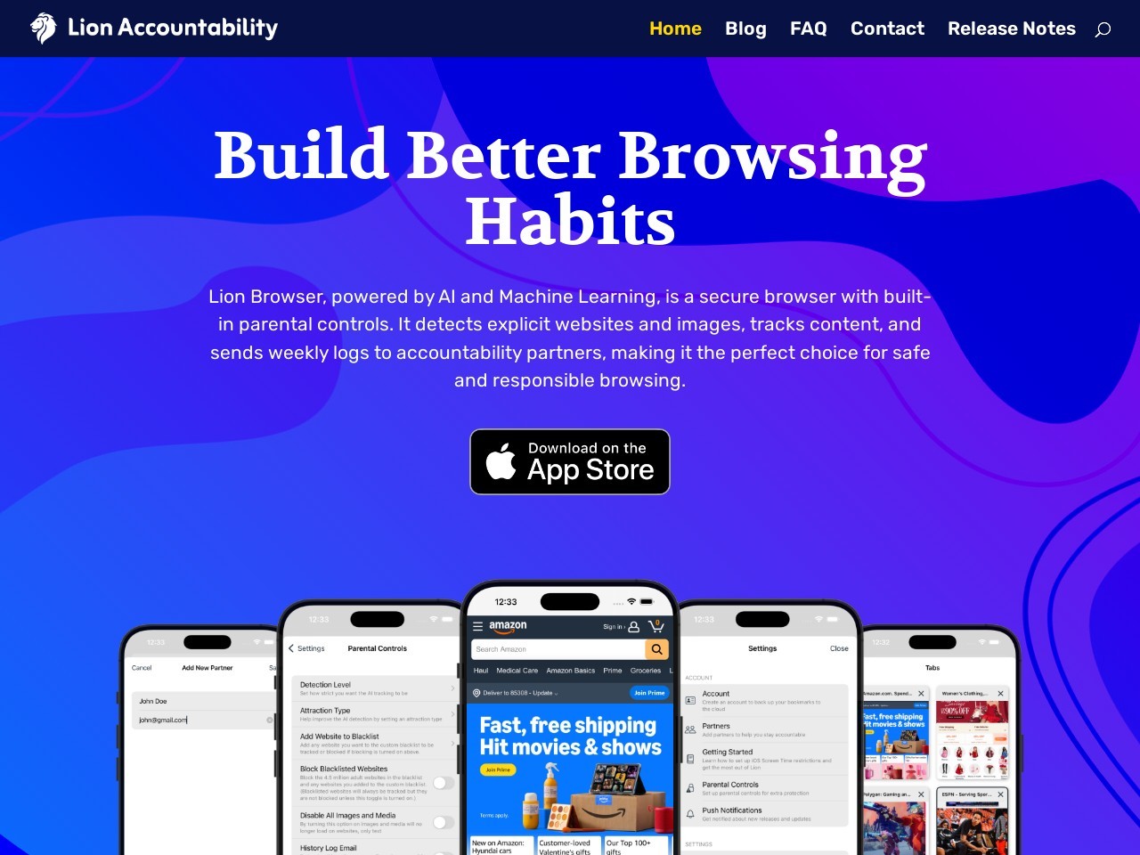 Lion Accountability Browser官网 – 首款AI驱动的安全浏览器
