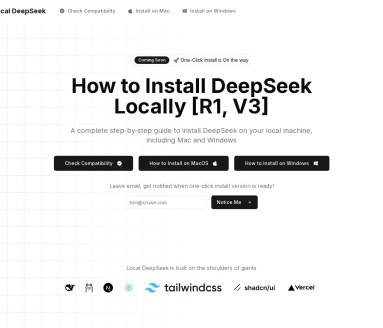 Local DeepSeek官网 – 本地运行DeepSeek模型的指南
