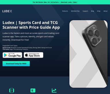 Ludex | Sports Card and TCG Scanner with Price Guide App官网 – 快速准确的运动卡片扫描应用