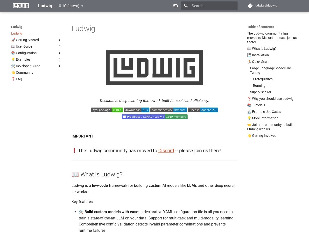 Ludwig v0.8官网 – 简化构建机器学习模型的框架