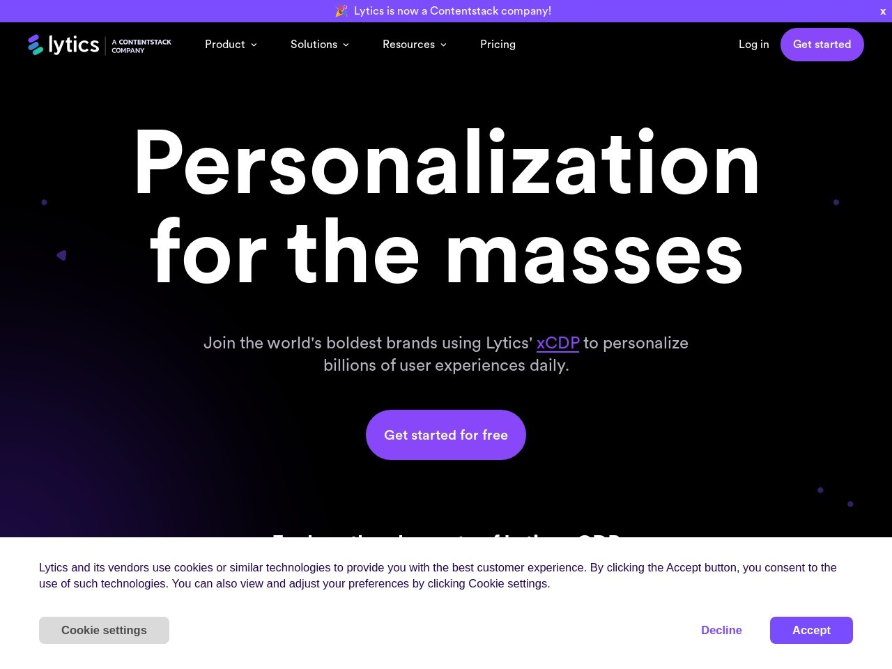Lytics Customer Data Platform (CDP)官网 – 灵活安全的客户数据平台