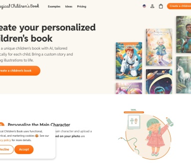Magical Children’s Book官网 – 个性化儿童书籍，让孩子成为主角
