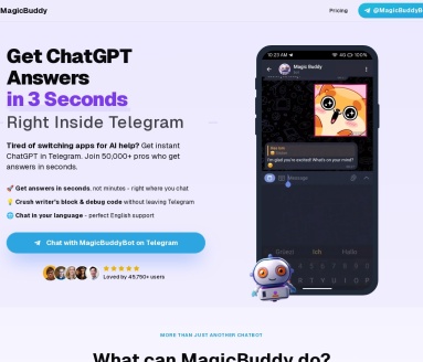 MagicBuddy – ChatGPT in Telegram-在Telegram中提供AI聊天服务