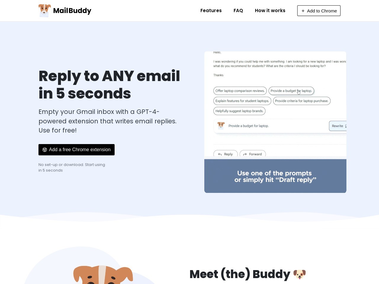 MailBuddy – ChatGPT AI Email Assistant-轻松清空Gmail收件箱的AI助手