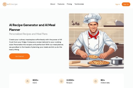 Mairecipe官网 – 轻松制作个性化食谱