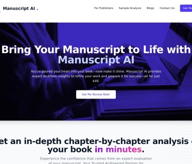 Manuscript AI官网 – AI驱动的文稿评估平台