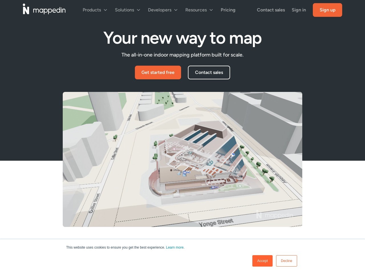 mappedin.com官网 – 利用AI工具创建室内地图