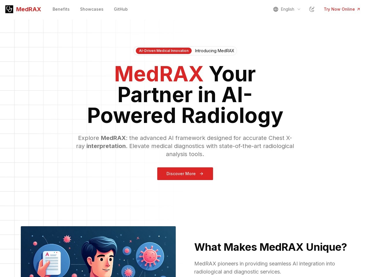 MedRAX官网 – AI辅助胸部X光诊断工具