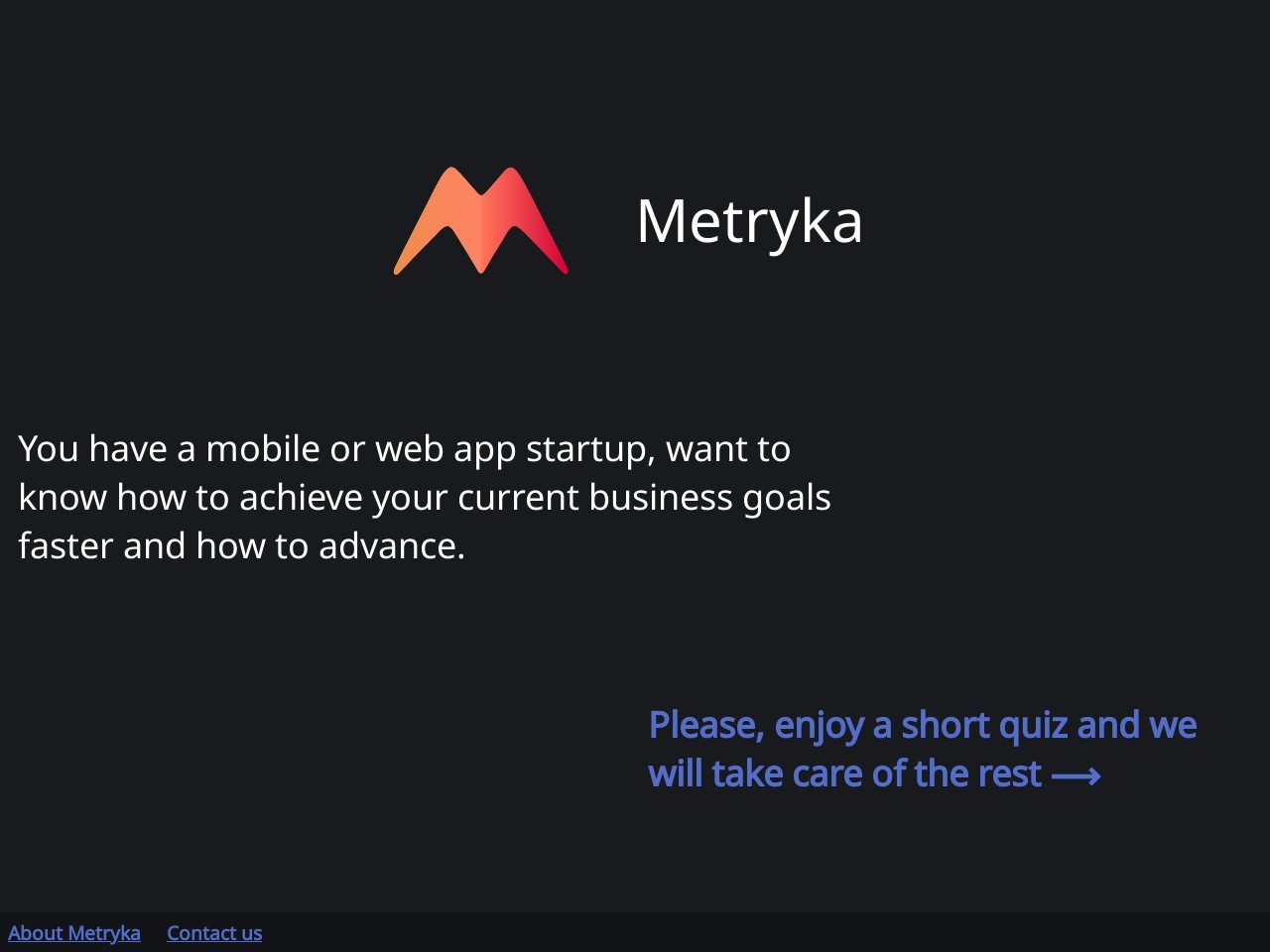 Metryka官网 – 移动和网络应用的分析平台