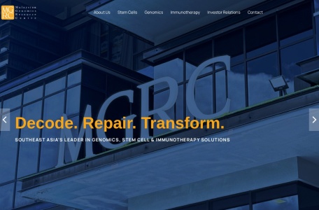 马来西亚基因组学资源中心官网