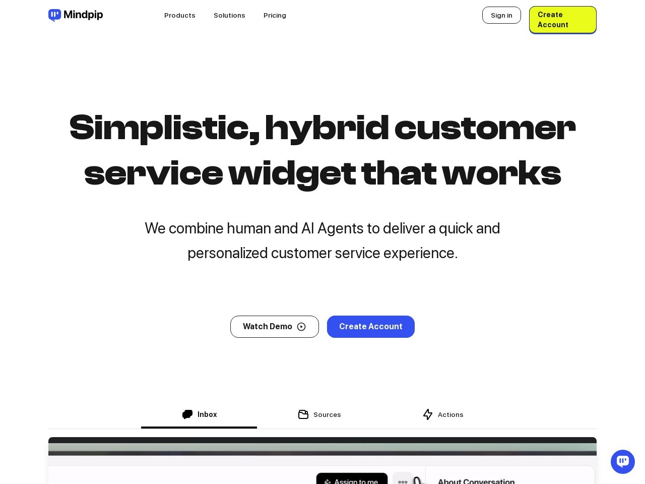 Mindpip官网 – 智能客服混合解决方案
