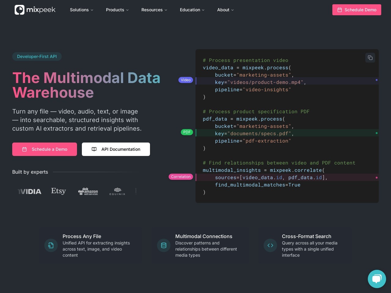 MixPeek ai应用部署