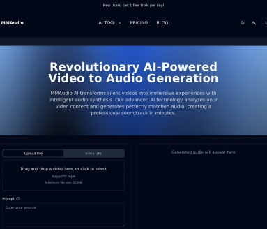 MMAudio官网 – AI驱动的视频音频合成工具