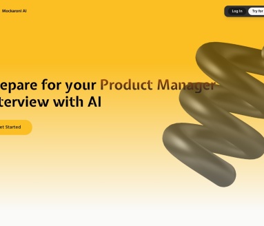 Mockaroni官网 – AI驱动的面试模拟工具