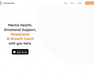 NawaCares: AI Mood Companion官网 – 24/7陪伴，提升心理健康