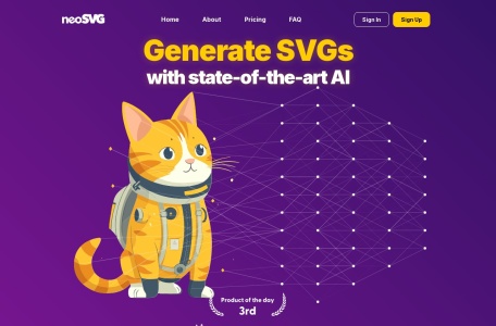 neoSVG官网 – 基于AI的SVG矢量图生成工具