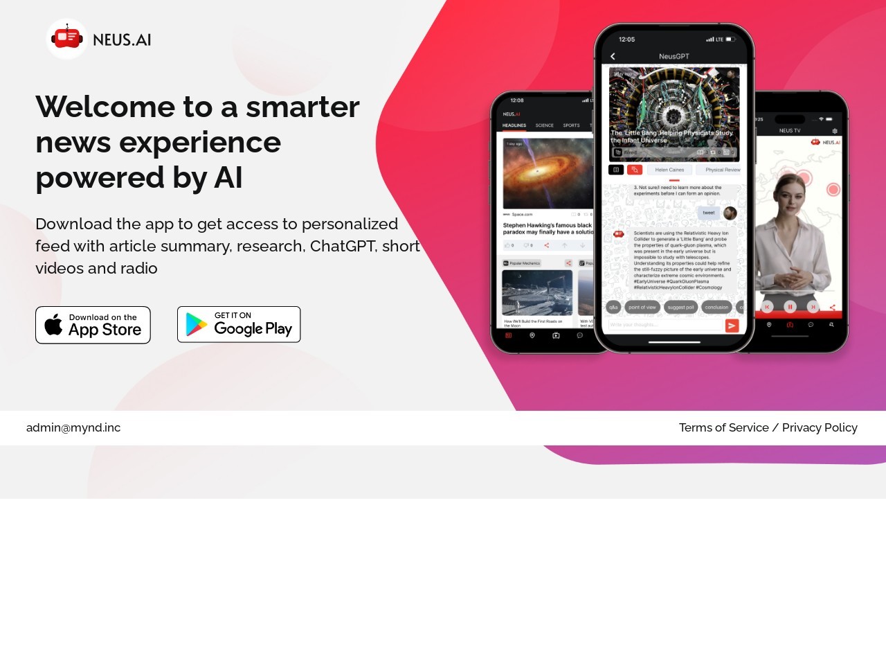 Neus.ai: News, Videos, NeusGPT, Chat官网 – 智能新闻平台，个性化体验