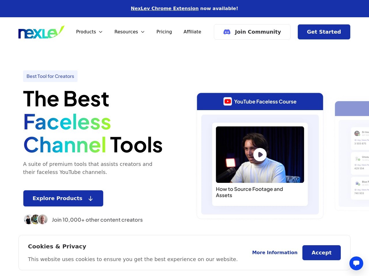 Nexlev – AI-Powered YouTube Niche Finder-AI辅助的YouTube细分市场发现工具