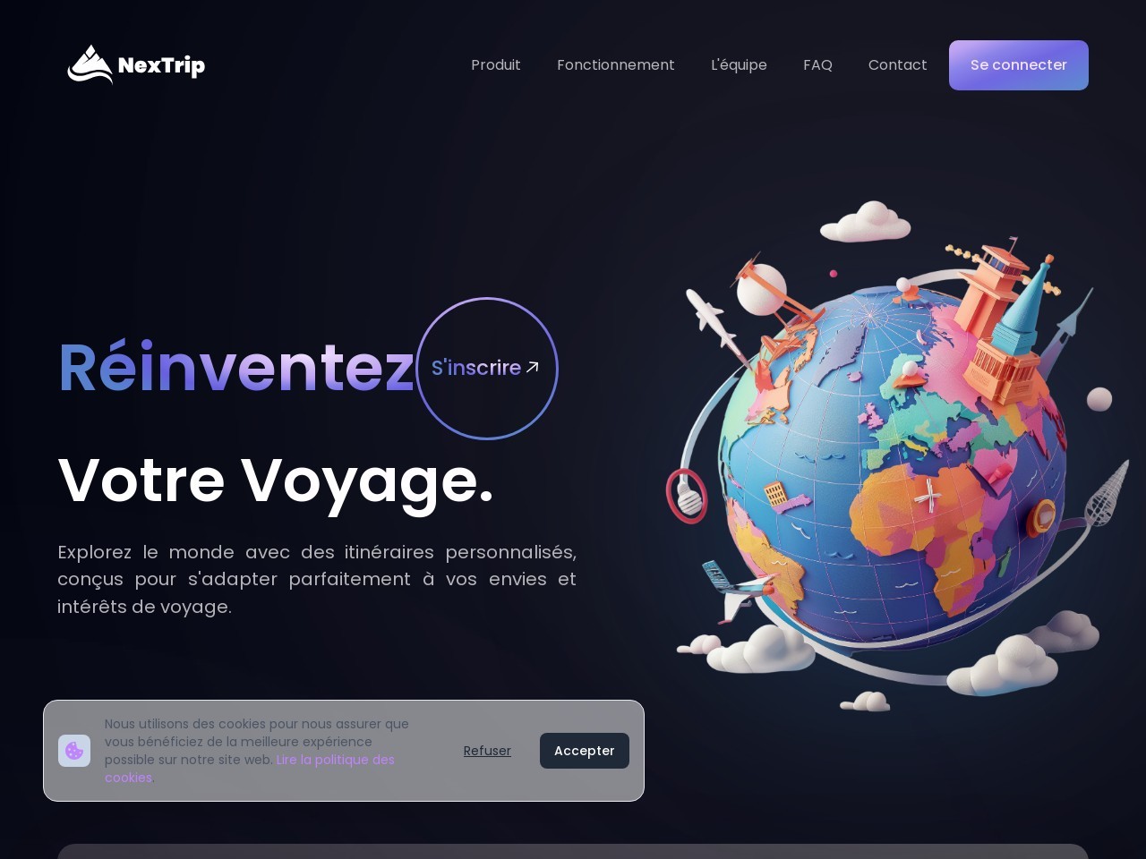 NexTrip官网 – 个性化高效旅行规划平台