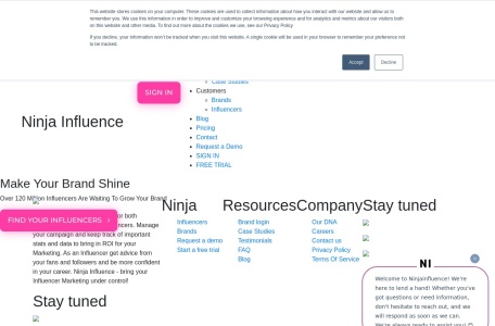 NinjaInfluence – Influencer Marketing