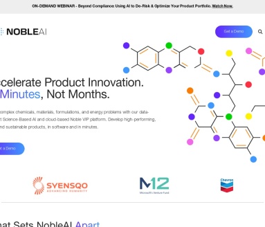 NobleAI官网 – 变革化学与材料开发的AI工具