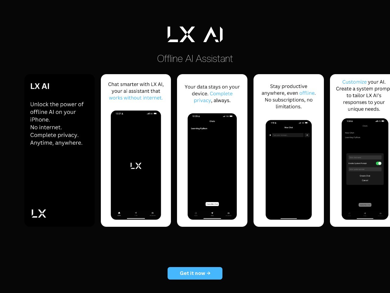 LX AI官网 – 离线AI助手，保护隐私