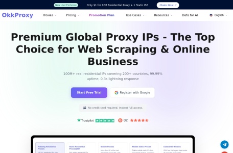 OkkProxy全球代理IP