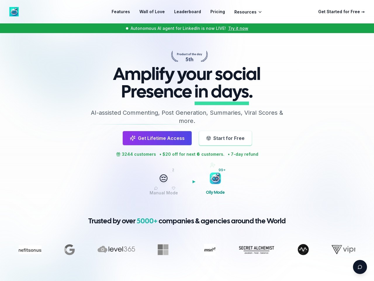 Olly – Your AI Social Media Co-Pilot-社交媒体的AI助手