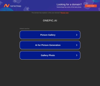 Onepic.AI官网 – 一款AI驱动的照片增强工具