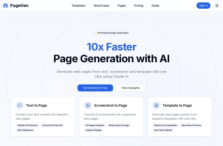 PageGen AI网页生成